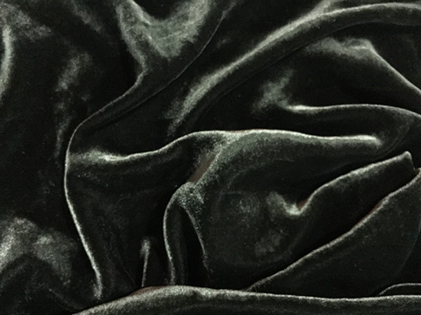 Silk velvet dyed printing burnt-out